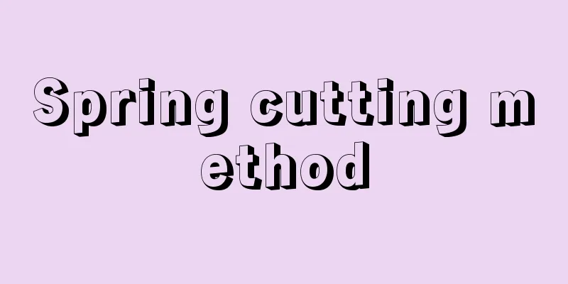 Spring cutting method