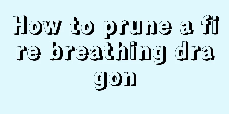 How to prune a fire breathing dragon