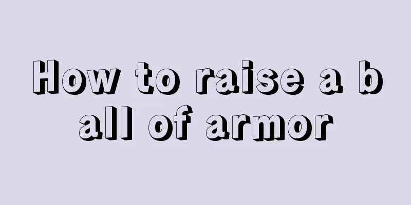 How to raise a ball of armor