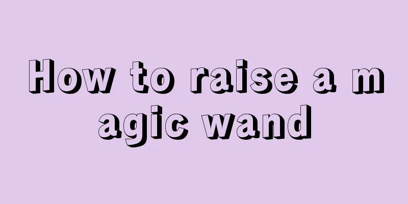 How to raise a magic wand