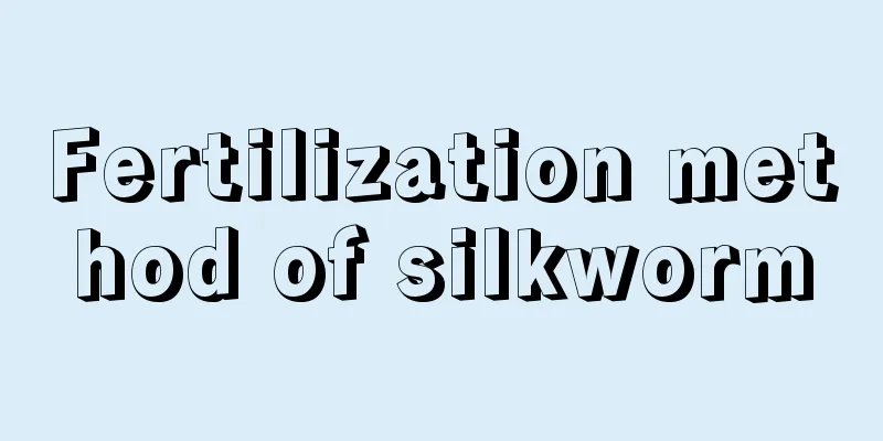 Fertilization method of silkworm