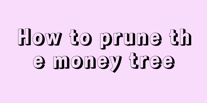 How to prune the money tree