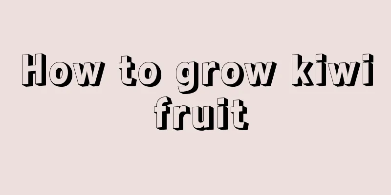 How to grow kiwi fruit