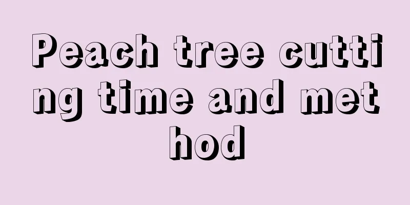 Peach tree cutting time and method