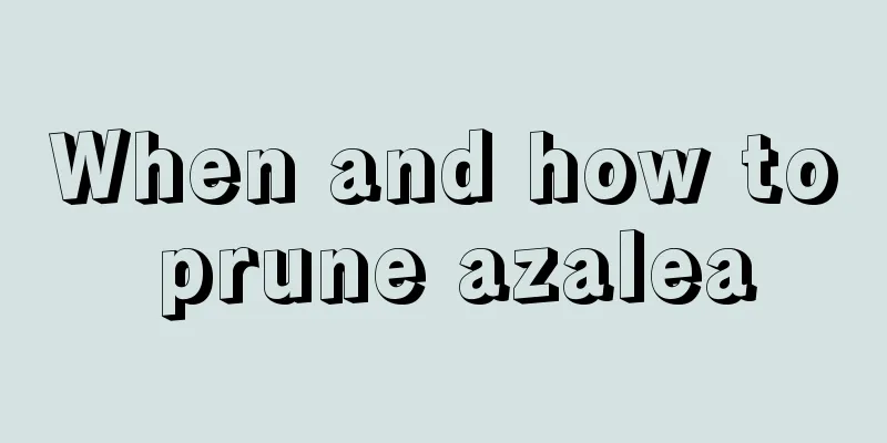 When and how to prune azalea