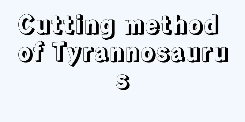 Cutting method of Tyrannosaurus