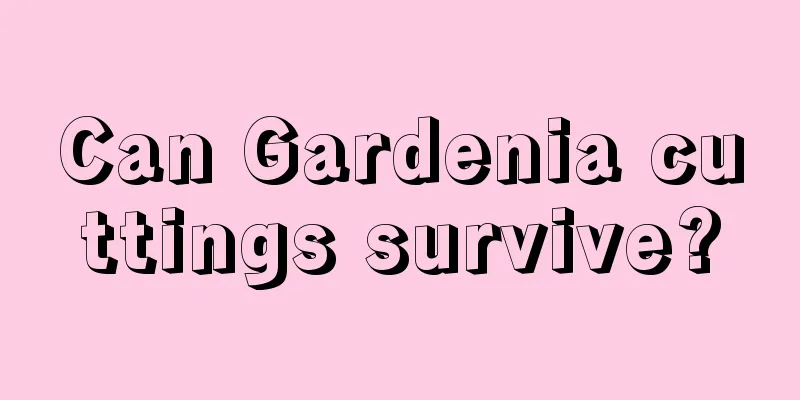 Can Gardenia cuttings survive?