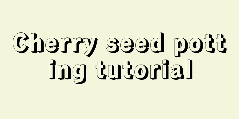 Cherry seed potting tutorial