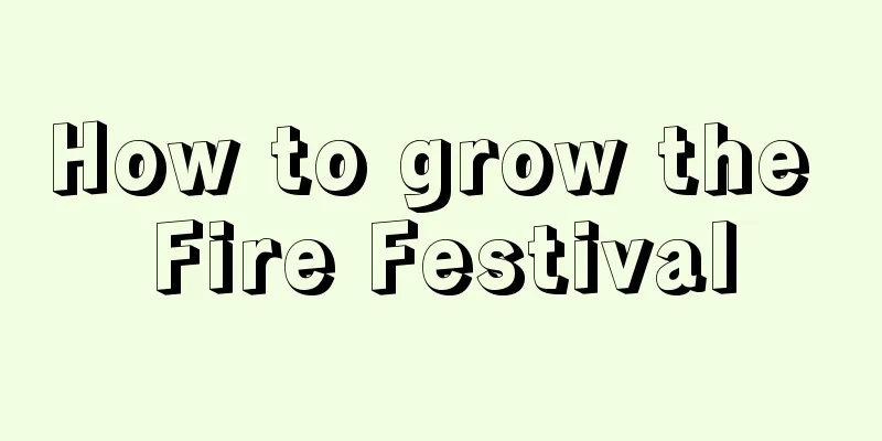 How to grow the Fire Festival