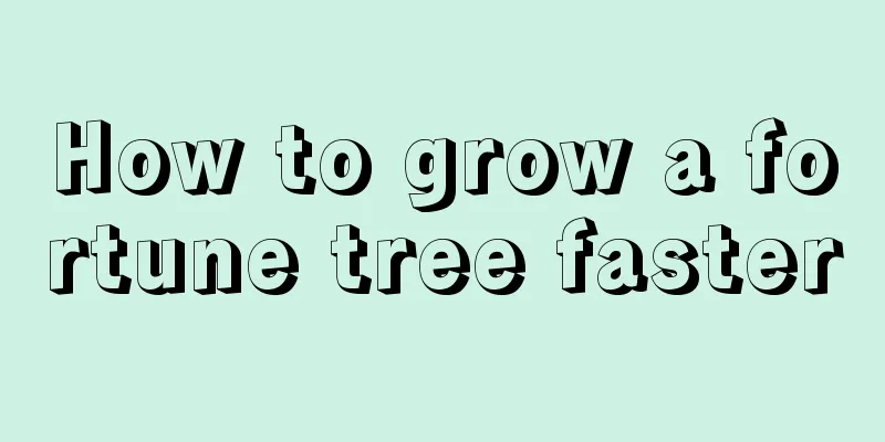 How to grow a fortune tree faster