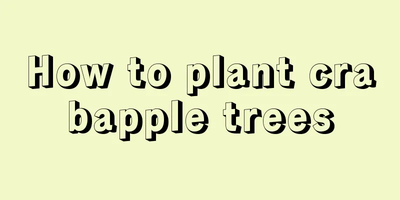 How to plant crabapple trees