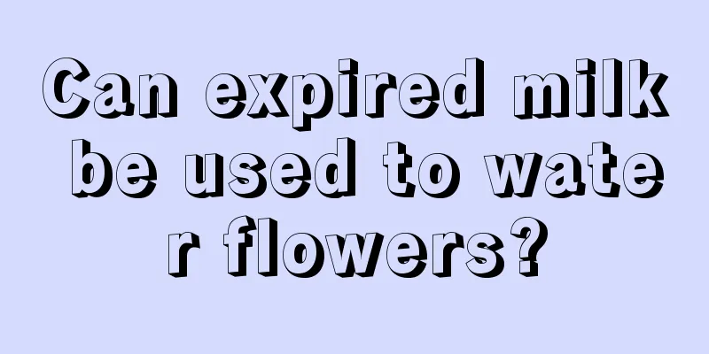 Can expired milk be used to water flowers?