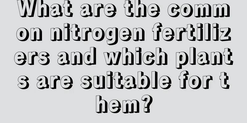 What are the common nitrogen fertilizers and which plants are suitable for them?