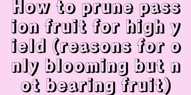 How to prune passion fruit for high yield (reasons for only blooming but not bearing fruit)