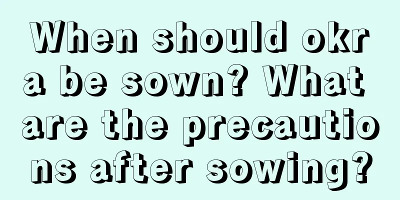 When should okra be sown? What are the precautions after sowing?