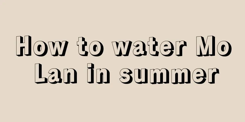 How to water Mo Lan in summer