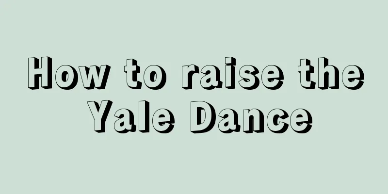 How to raise the Yale Dance