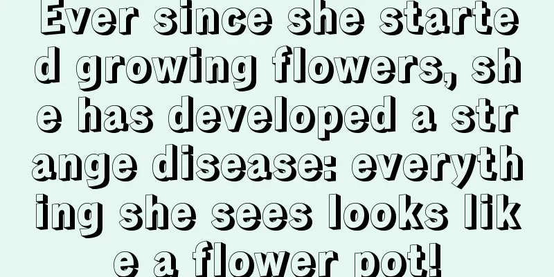 Ever since she started growing flowers, she has developed a strange disease: everything she sees looks like a flower pot!