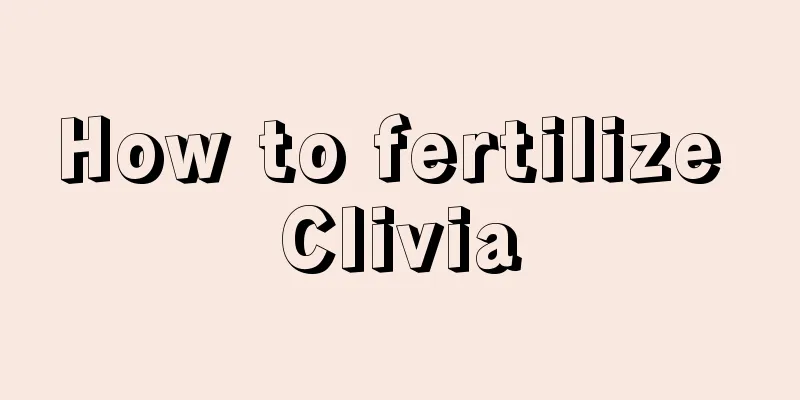 How to fertilize Clivia