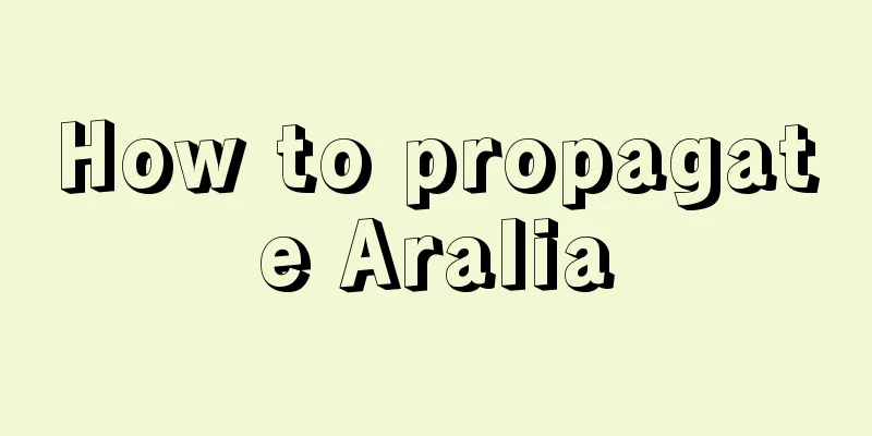 How to propagate Aralia