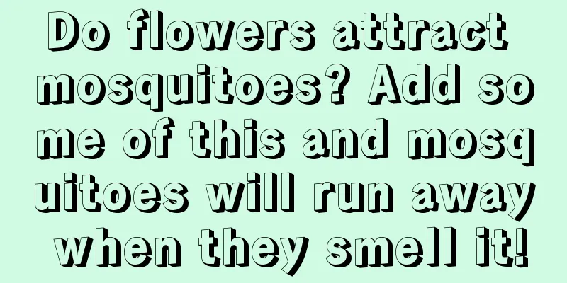 Do flowers attract mosquitoes? Add some of this and mosquitoes will run away when they smell it!