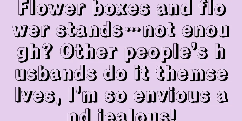 Flower boxes and flower stands…not enough? Other people’s husbands do it themselves, I’m so envious and jealous!