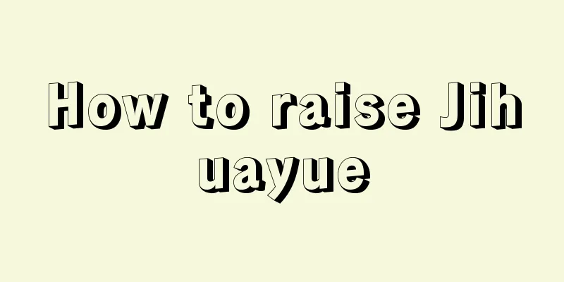 How to raise Jihuayue