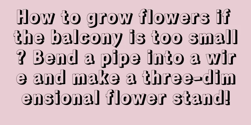 How to grow flowers if the balcony is too small? Bend a pipe into a wire and make a three-dimensional flower stand!