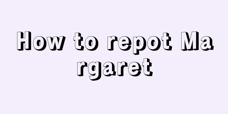 How to repot Margaret