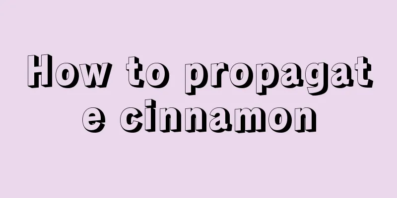 How to propagate cinnamon