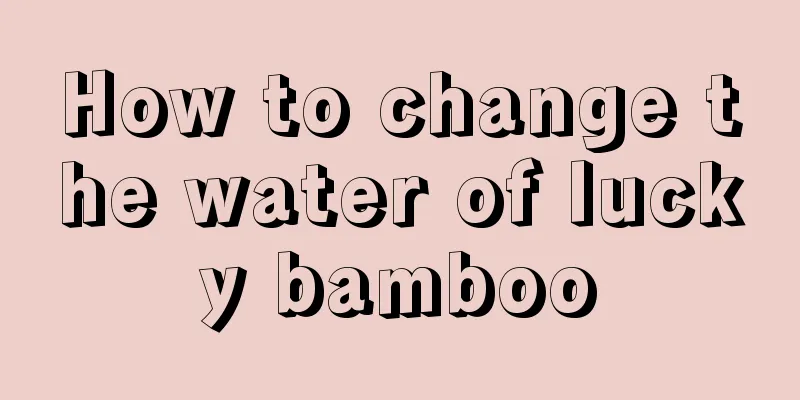 How to change the water of lucky bamboo