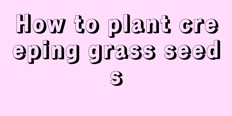 How to plant creeping grass seeds