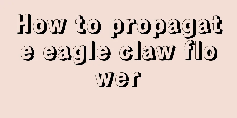 How to propagate eagle claw flower