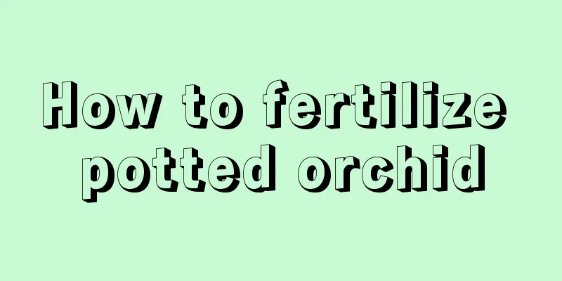 How to fertilize potted orchid