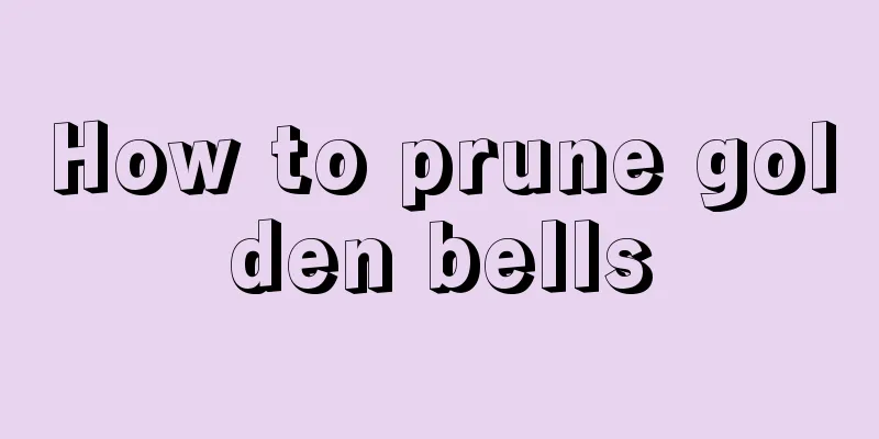 How to prune golden bells