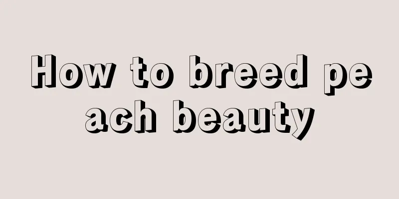 How to breed peach beauty