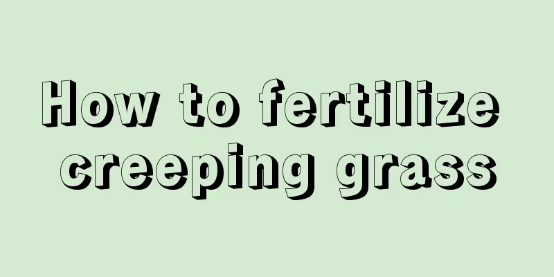 How to fertilize creeping grass