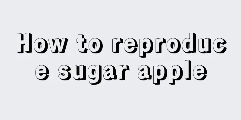 How to reproduce sugar apple