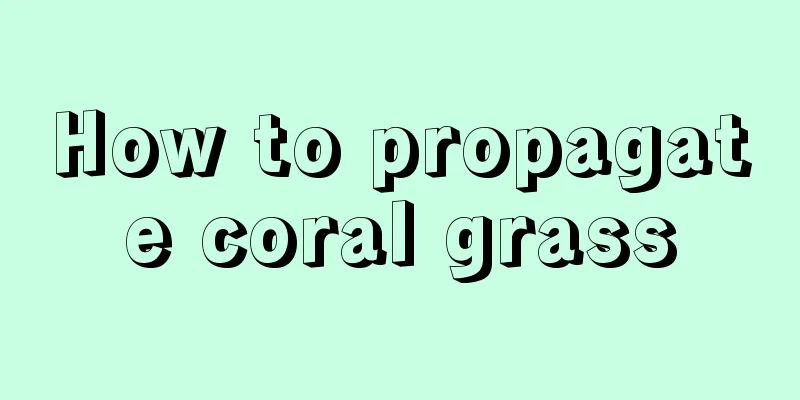 How to propagate coral grass