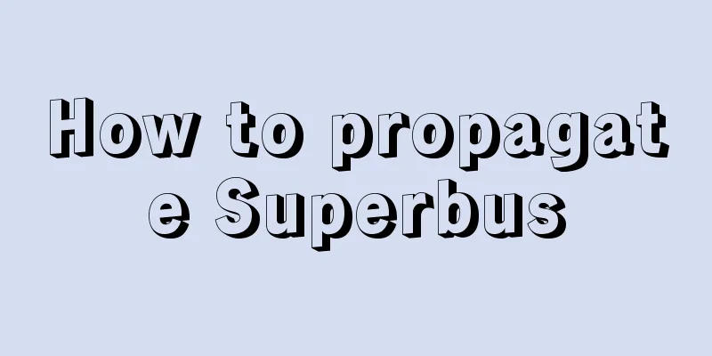 How to propagate Superbus