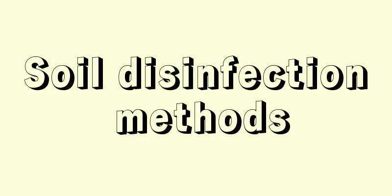 Soil disinfection methods