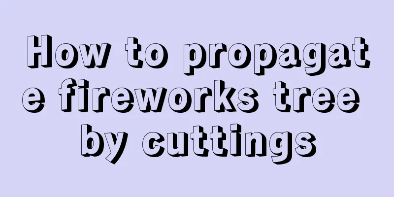 How to propagate fireworks tree by cuttings