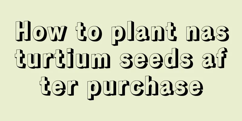 How to plant nasturtium seeds after purchase