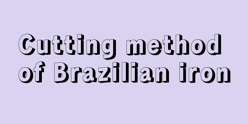 Cutting method of Brazilian iron