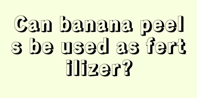 Can banana peels be used as fertilizer?