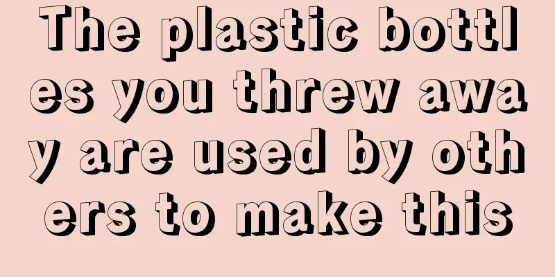 The plastic bottles you threw away are used by others to make this