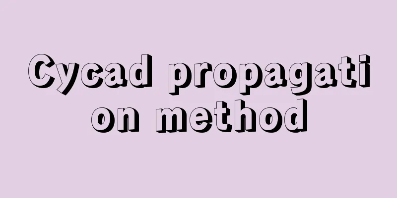 Cycad propagation method