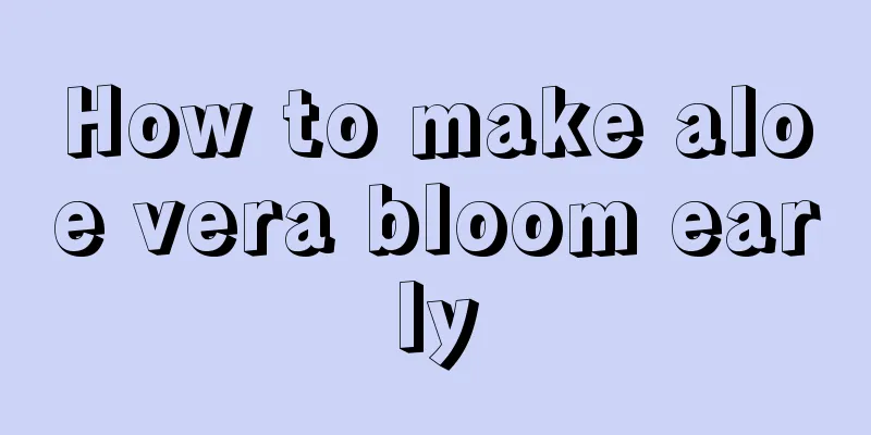 How to make aloe vera bloom early