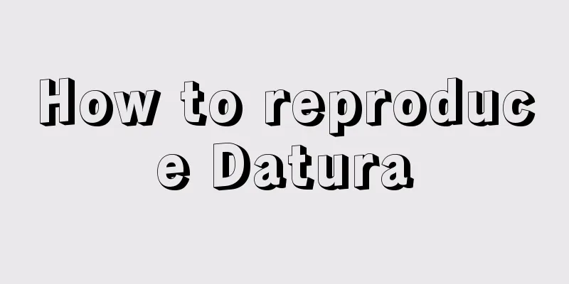 How to reproduce Datura