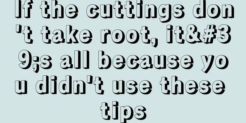 If the cuttings don't take root, it's all because you didn't use these tips